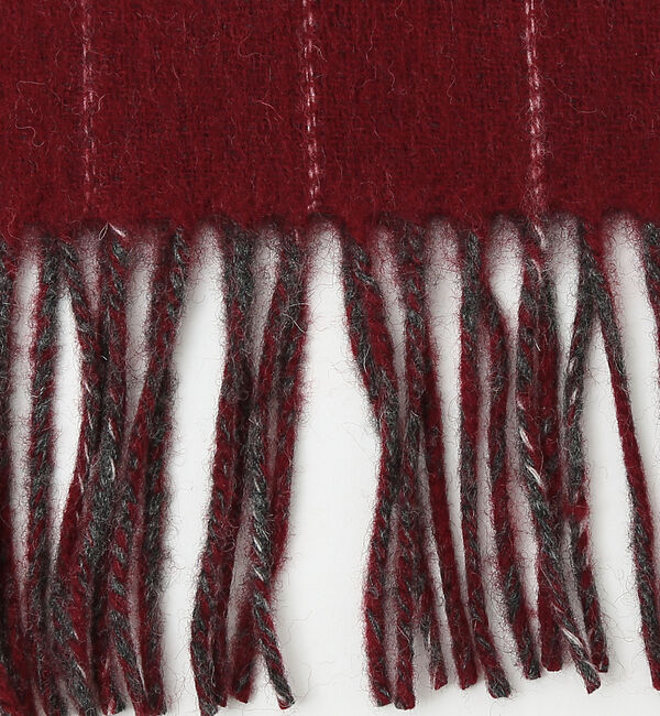 ABAHOUSE「【ウール&times;カシミヤ】細幅マフラー 30&times;170【ピンストライプ/チェック】」|マフラー|