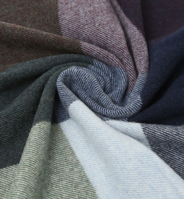 ABAHOUSE「イタリア製 ウール&times;カシミヤ チェック柄 マフラー 50&times;190」|マフラー|