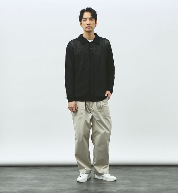 ABAHOUSE「メッシュニット ポロ カーディガン / サマーニット」|カーディガン|