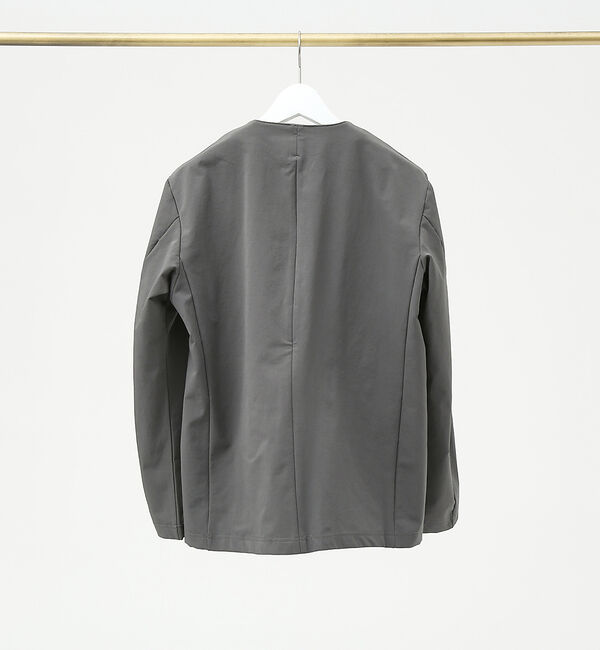 ABAHOUSE「【セットアップ対応】ハンティング ノーカラー カーディガン/ジャケット」|ノーカラージャケット|