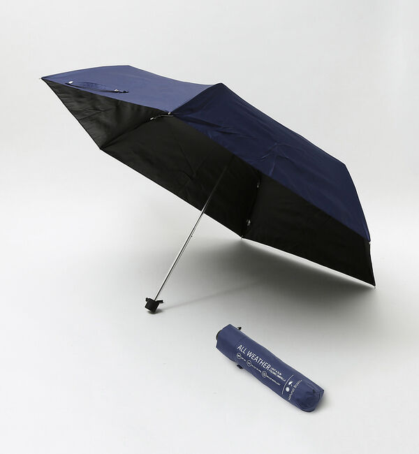 ABAHOUSE「【これ一本で解決！】 晴雨兼用 折り畳み傘 日傘 UVカット オールウェザー オ」|傘|ネイビー
