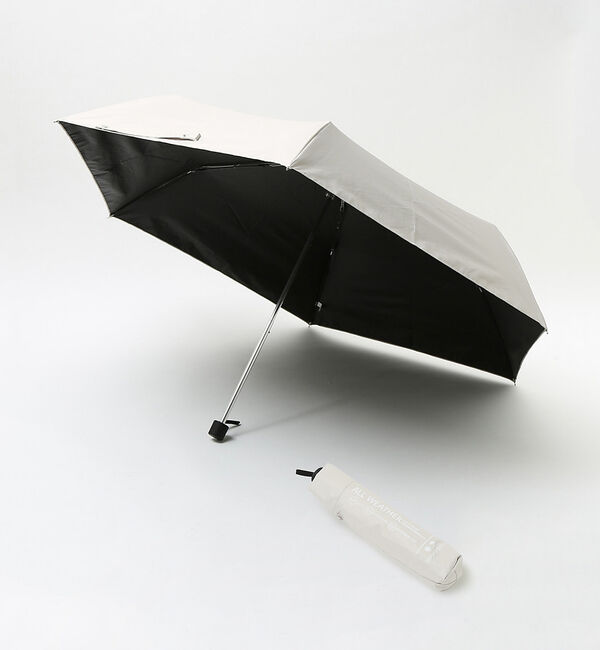 ABAHOUSE「【これ一本で解決！】 晴雨兼用 折り畳み傘 日傘 UVカット オールウェザー オ」|傘|ライトベージュ