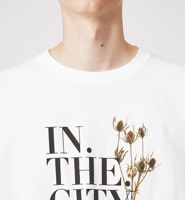 ABAHOUSE「【IN THE CITY】ドライフラワー 半袖 Tシャツ」|Tシャツ・カットソー|