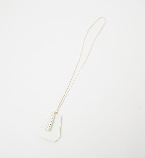 ABAHOUSE「【別注 MASTER&Co】タッセル付 レザー クロシェット」|その他|ホワイト