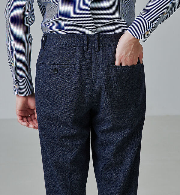ABAHOUSE「【セットアップ対応/FLEX PANTS】ムリネ ジャージ ツイル スラックス」|スラックス|