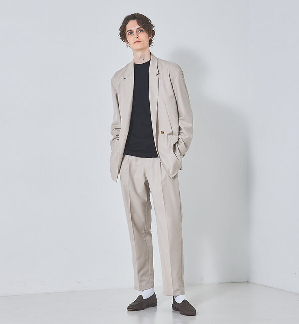 ABAHOUSE「【モックネック】ハリヌキ ストレッチ 長袖 Ｔシャツ」|Tシャツ・カットソー|