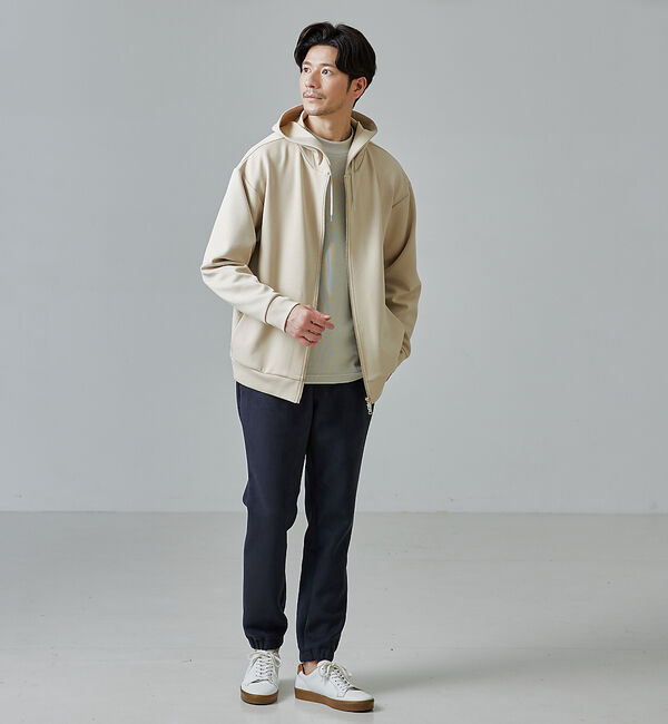 ABAHOUSE「【モックネック】ハリヌキ ストレッチ 長袖 Ｔシャツ」|Tシャツ・カットソー|