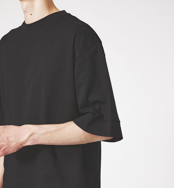 ABAHOUSE「【定番】ドロップショルダー 五分袖 メローロック Tシャツ」|Tシャツ・カットソー|