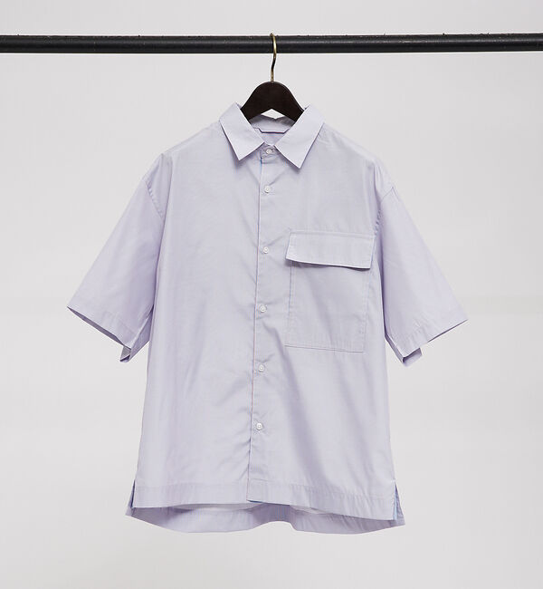 ABAHOUSE「【タクティカルポケット】タイプライター 半袖シャツ」|シャツ・ブラウス|サックスブルー