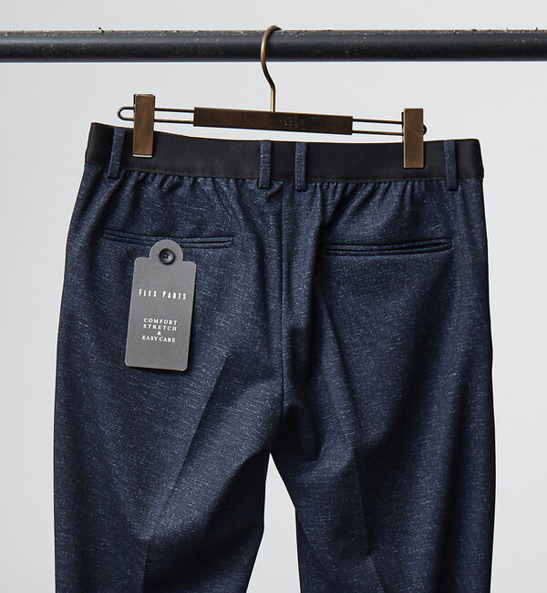 ABAHOUSE「【FLEX PANTS/セットアップ対応】ストレッチ ポンチ スラックス」|スラックス|