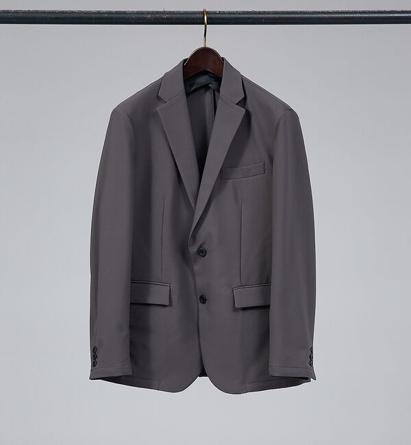 ABAHOUSE「【セットアップ対応/SOLOTEX】4WAYストレッチ ジャケット」|テーラードジャケット|チャコールグレー