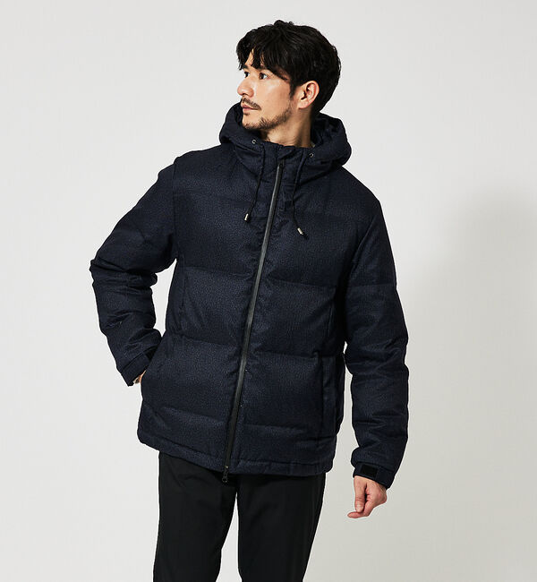 ABAHOUSE「【撥水】700FP ウールライク ダウンジャケット/フードブルゾン」|ダウン|