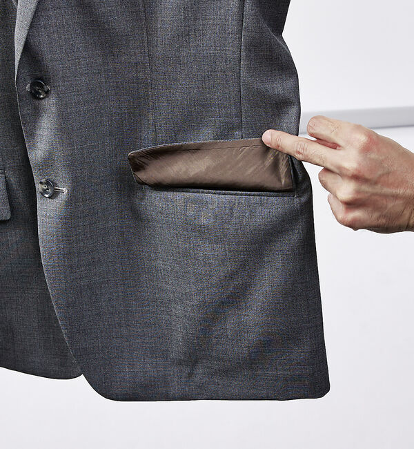 ABAHOUSE「【セットアップ対応/CANONICO】Super120トロピカルウール  ジャケ」|テーラードジャケット|