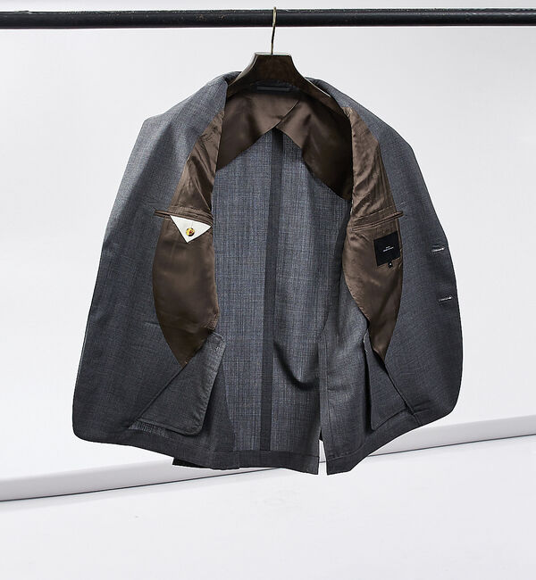 ABAHOUSE「【セットアップ対応/CANONICO】Super120トロピカルウール  ジャケ」|テーラードジャケット|