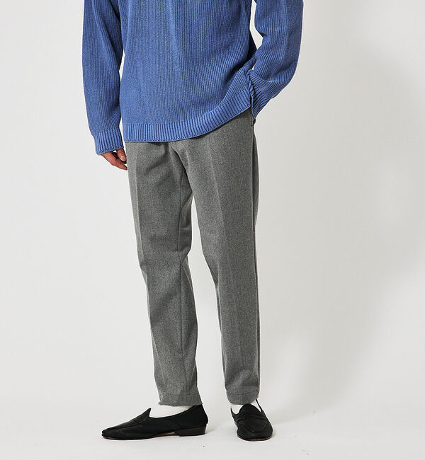 ABAHOUSE「【尾州】ダブルピーチ ノータック イージーパンツ」|その他|グレー