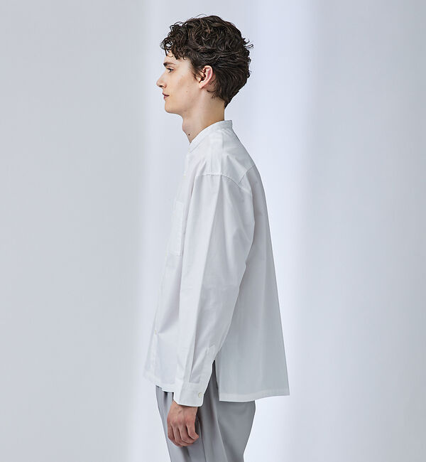 ABAHOUSE「センタータック バンドカラーシャツ」|シャツ・ブラウス|