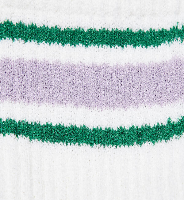 ABAHOUSE「【YUQRI】puff pile short crew＆line crew /」|ソックス|