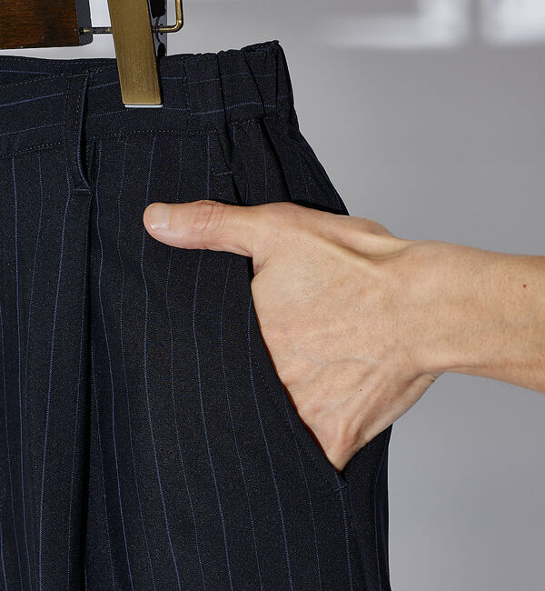 ABAHOUSE「【ペンストライプ】ワイド テーパードパンツ」|その他|