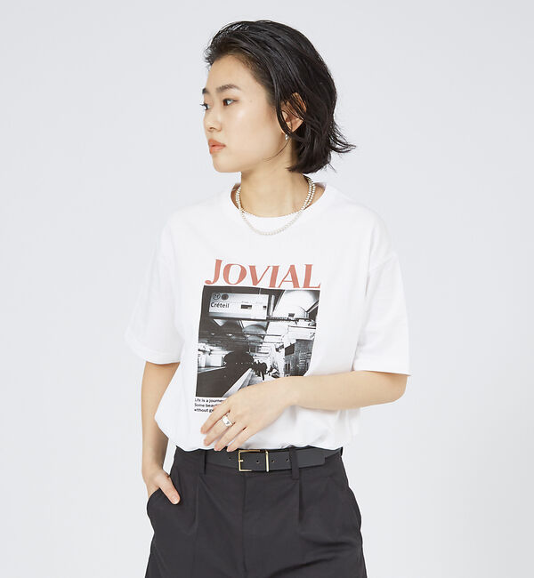 ABAHOUSE「【LE TRIO ABAHOUSE】JOVIAL / グラフィックTシャツ /」|Tシャツ・カットソー|