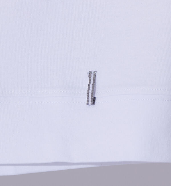 ABAHOUSE「【コットンシルケット】ポンチ Vネック Tシャツ」|Tシャツ・カットソー|