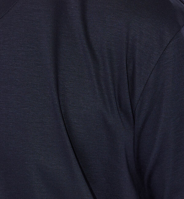 ABAHOUSE「【コットンシルケット】ポンチ Vネック Tシャツ」|Tシャツ・カットソー|