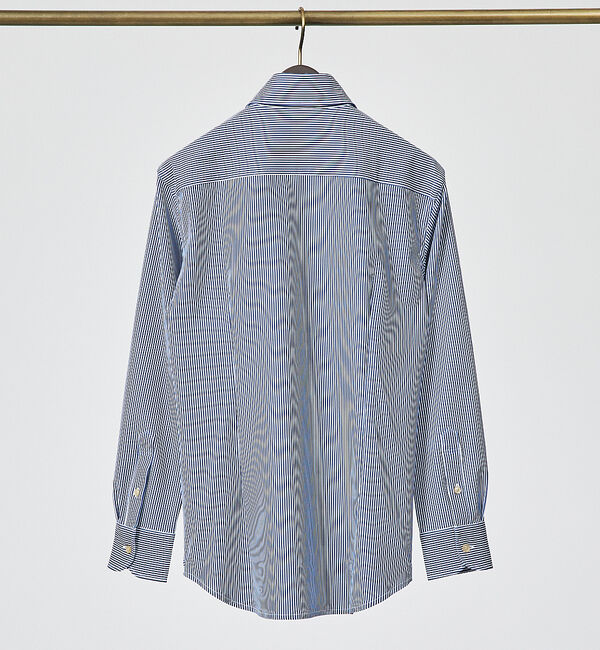 ABAHOUSE「【FLEX SHIRTS】Dry Moment ナロウ ストライプ 長袖 シャツ」|シャツ・ブラウス|