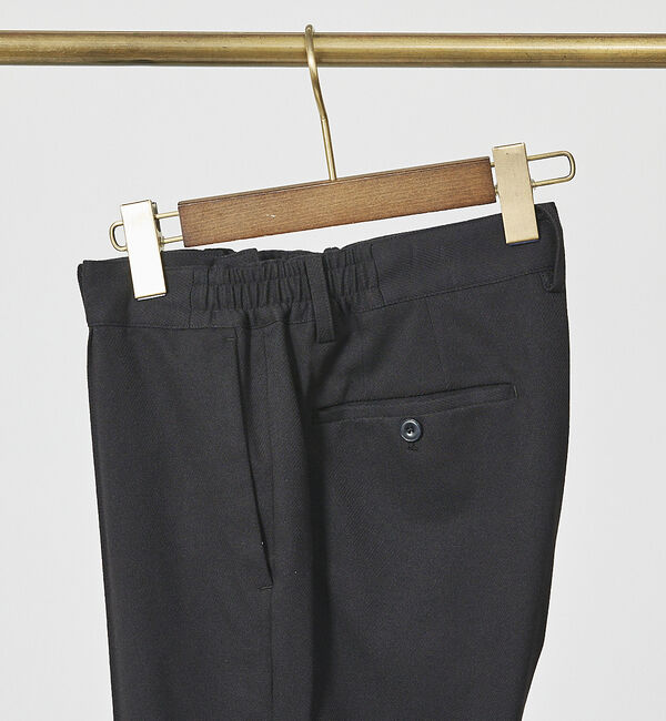 ABAHOUSE「【FLEX PANTS】ピンタック イージーパンツ /TR 強撚 ボタニーサージ」|スラックス|