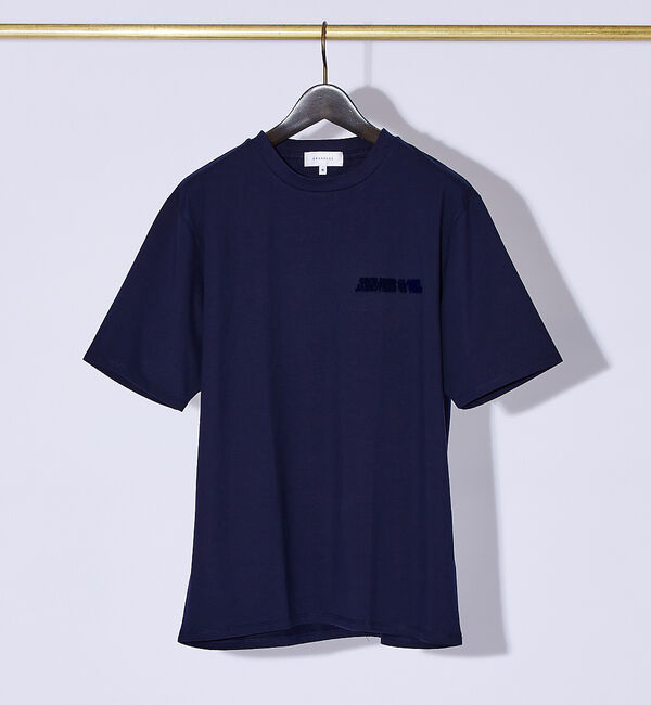ABAHOUSE「【ブラシプリント】グラフィックTシャツ」|Tシャツ・カットソー|ダークネイビー