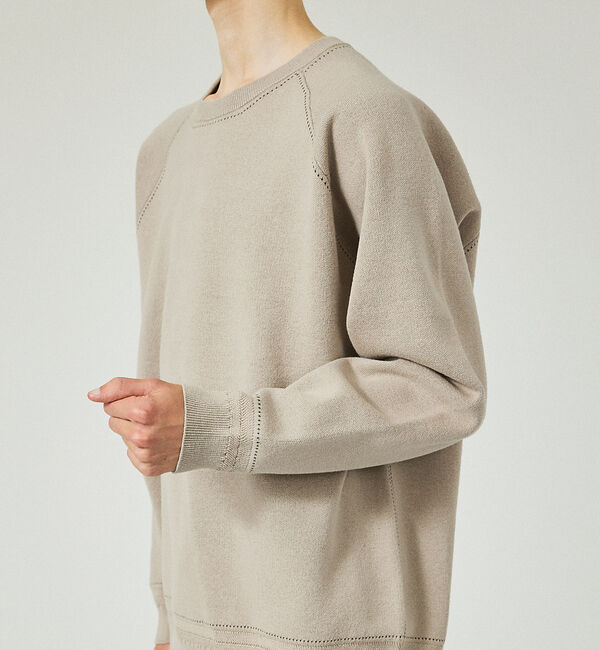 ABAHOUSE「【ニットスウェット】ハイショクステッチ ジャガードプルオーバー」|ニット・セーター|