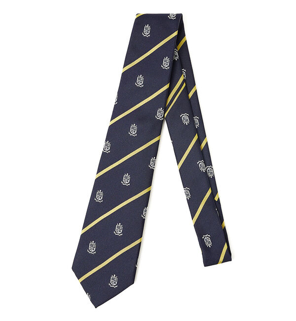 ABAHOUSE「【オリジナル柄】クレスト レジメンタル ネクタイ」|ネクタイ・蝶ネクタイ|