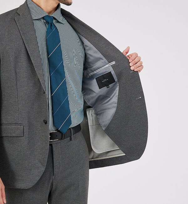 ABAHOUSE「【セットアップ対応 / FLEX JACKET】ストレッチポンチ ジャケット」|テーラードジャケット|