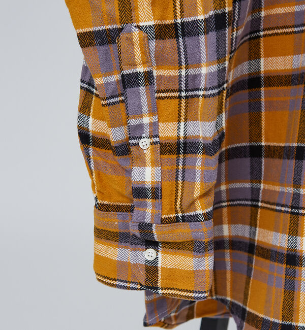 ABAHOUSE「【別注】Individualized shirts / ネルチェック バンドカラ」|シャツ・ブラウス|