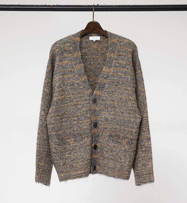 ABAHOUSE「【シャギー素材】ミックスループヤーン　カーディガン / メランジニット」|カーディガン|