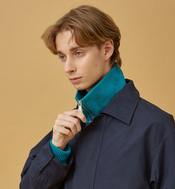 ABAHOUSE「【ハイネック】ドライバーズニット/ジップカーディガン」|カーディガン|