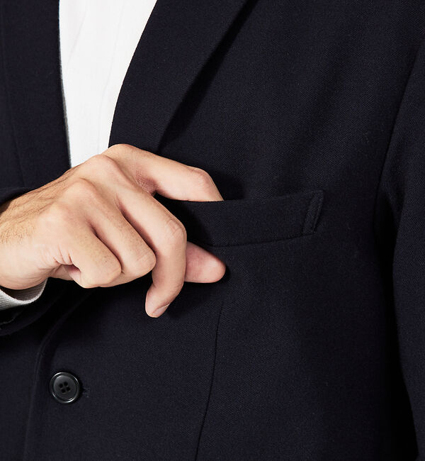 ABAHOUSE「【セットアップ対応】カシミヤタッチ ピーチ起毛 ストレッチ ジャケット」|テーラードジャケット|