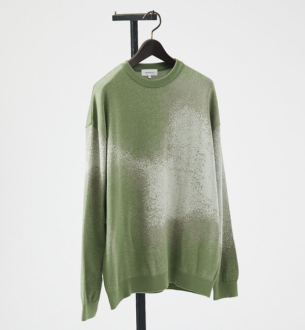 ABAHOUSE「アブストラクト グラデーション ニット / クルーネックプルオーバー」|ニット・セーター|その他