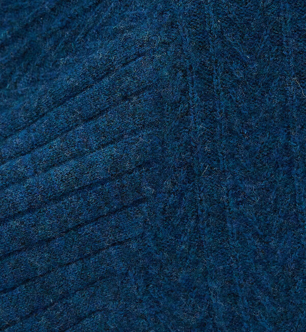 ABAHOUSE「シャギーアラン メランジ ニット / クルーネックプルオーバー」|ニット・セーター|