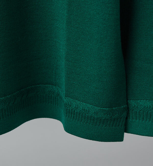 ABAHOUSE「【カシミアタッチ】Pure Merino ハイゲージモックネック ニット」|ニット・セーター|