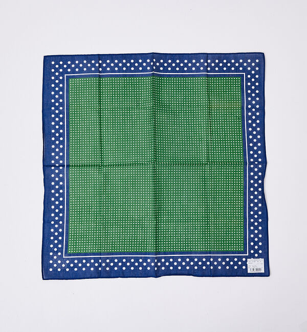 ABAHOUSE「ドットハンカチ」|ハンカチ|グリーン