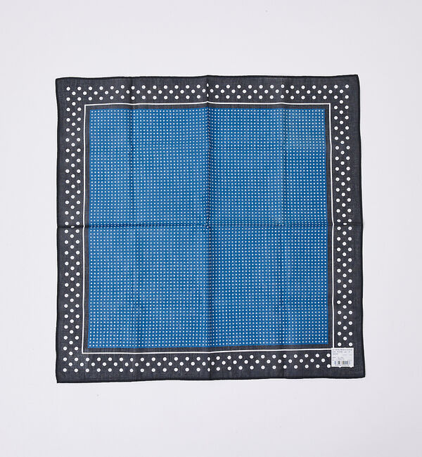 ABAHOUSE「ドットハンカチ」|ハンカチ|ネイビー