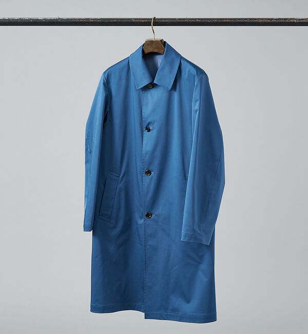 ABAHOUSE「【LIMONTA】マルチファンクション バルカラーコート/ステンカラーコート」|ステンカラーコート|ブルー
