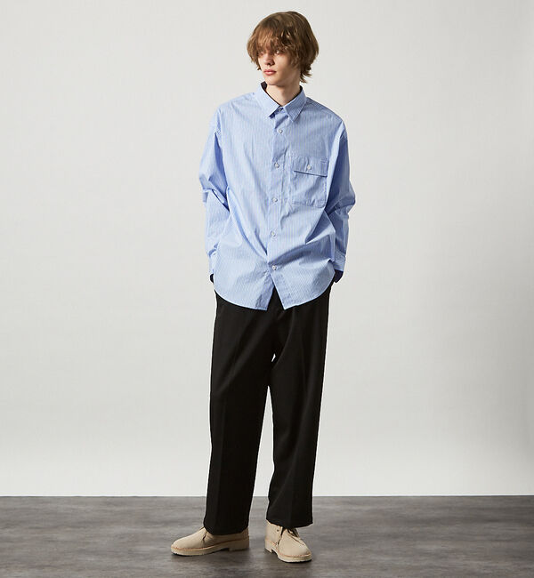 ABAHOUSE「デニムライク ワイドストレート スラックス / ワイドパンツ」|その他|