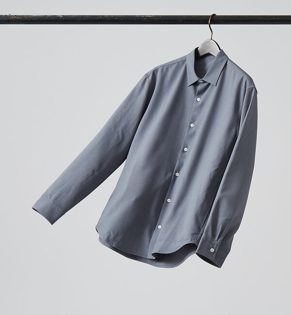 ABAHOUSE「【選べる】バンドカラー / レギュラーカラー ストライプシャツ」|シャツ・ブラウス|グレー系その他3