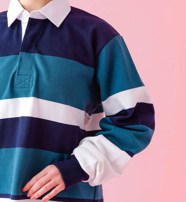 ABAHOUSE「【BARBARIAN / バーバリアン】 12oz ロングスリーブ ラガー シャ」|ポロシャツ|