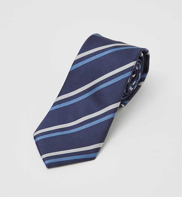 ABAHOUSE「【ウォッシャブル】レジメンタル ネクタイ」|ネクタイ・蝶ネクタイ|ネイビー