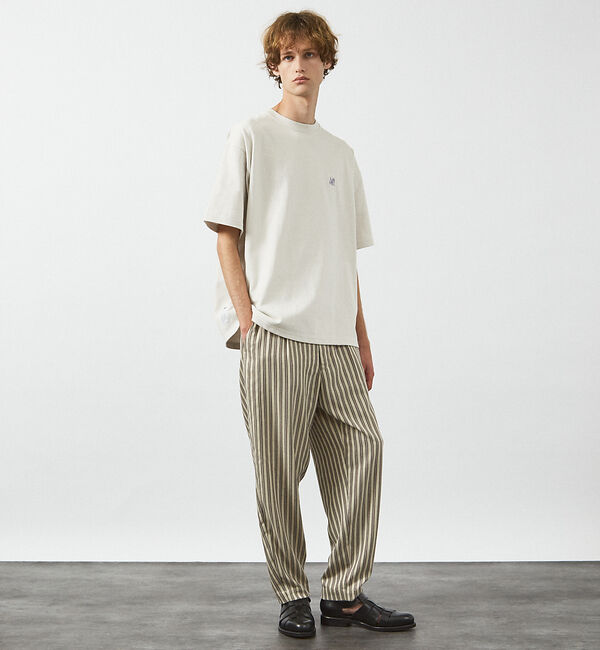 ABAHOUSE「【リネンライク 】ストライプ リラックスパンツ / ワイドパンツ」|その他|