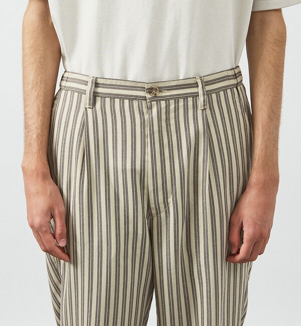 ABAHOUSE「【リネンライク 】ストライプ リラックスパンツ / ワイドパンツ」|その他|