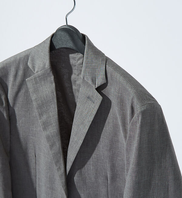 ABAHOUSE「【セットアップ対応】ソロストレッチリネン ライトジャケット / サマージャケット」|テーラードジャケット|
