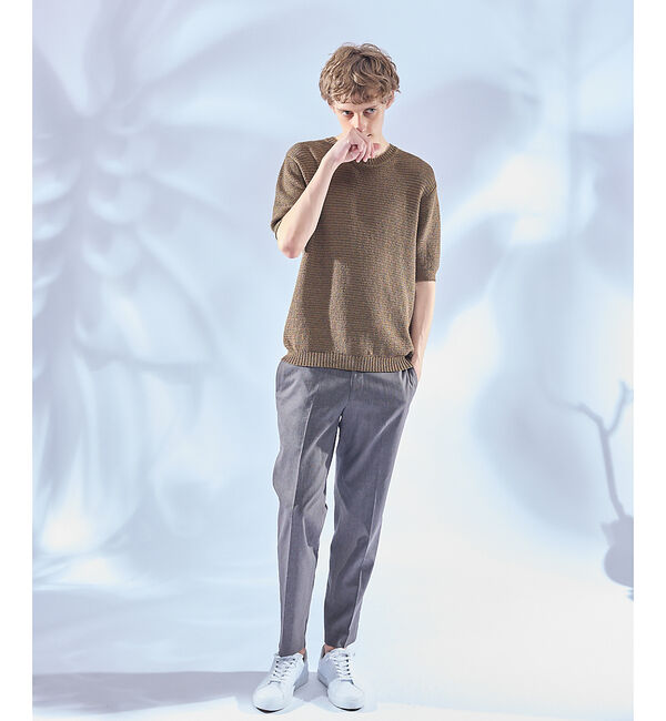 ABAHOUSE「フルニードル メッシュニットTシャツ」|Tシャツ・カットソー|