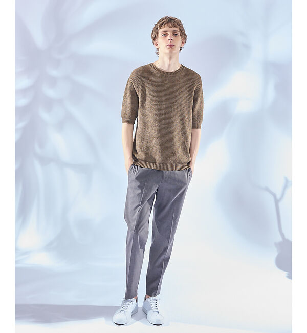 ABAHOUSE「フルニードル メッシュニットTシャツ」|Tシャツ・カットソー|